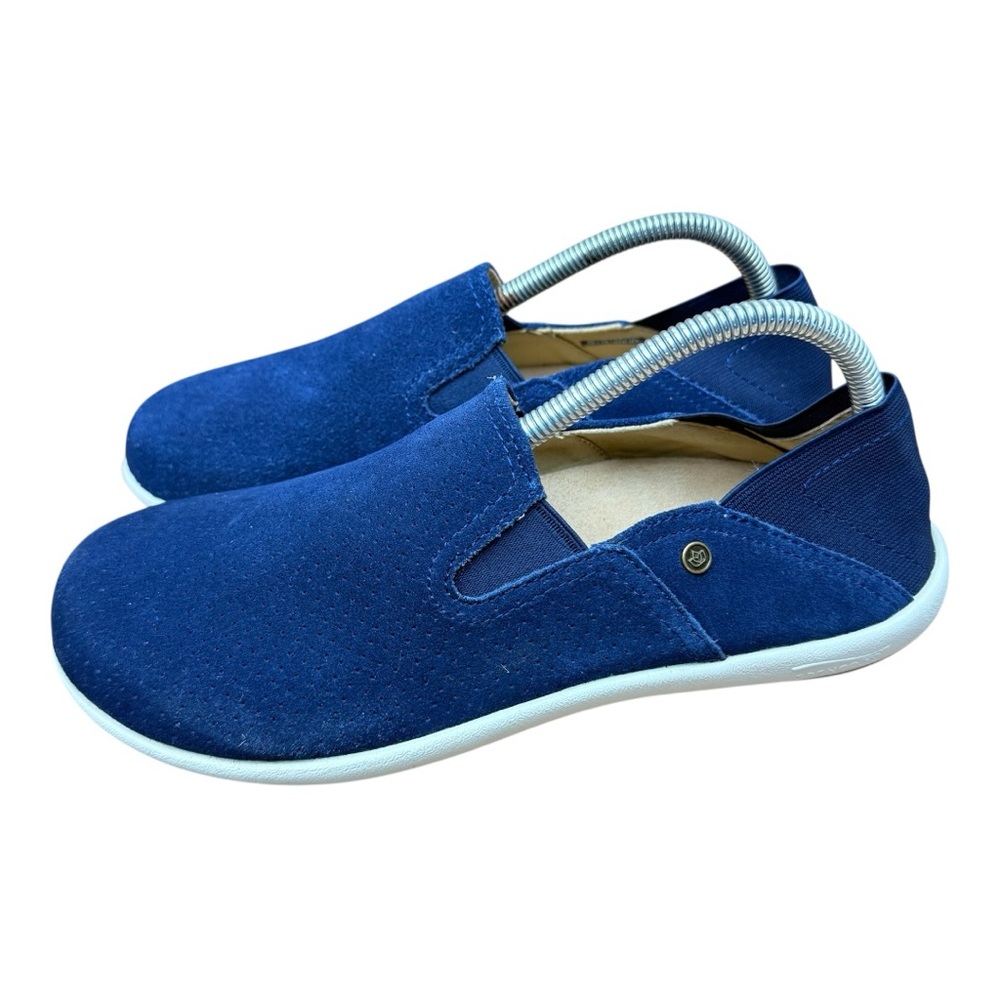 Spenco Orthotic Sterling Convertible Slip On Blue Shoes Size 9 Suede Leather